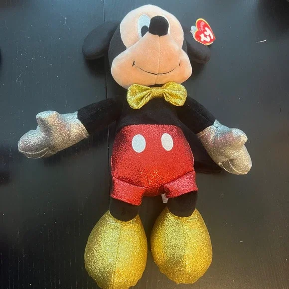 TY Beanie Babies Sparkle Disney Mickey and Minnie Mouse 8" - Picture 3 of 6